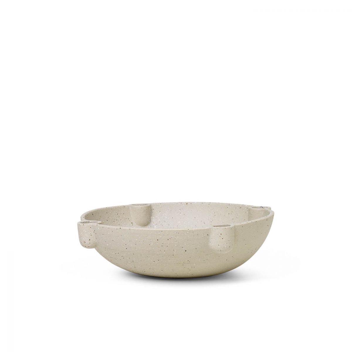 Bowl Candle Holder - Light Grey
