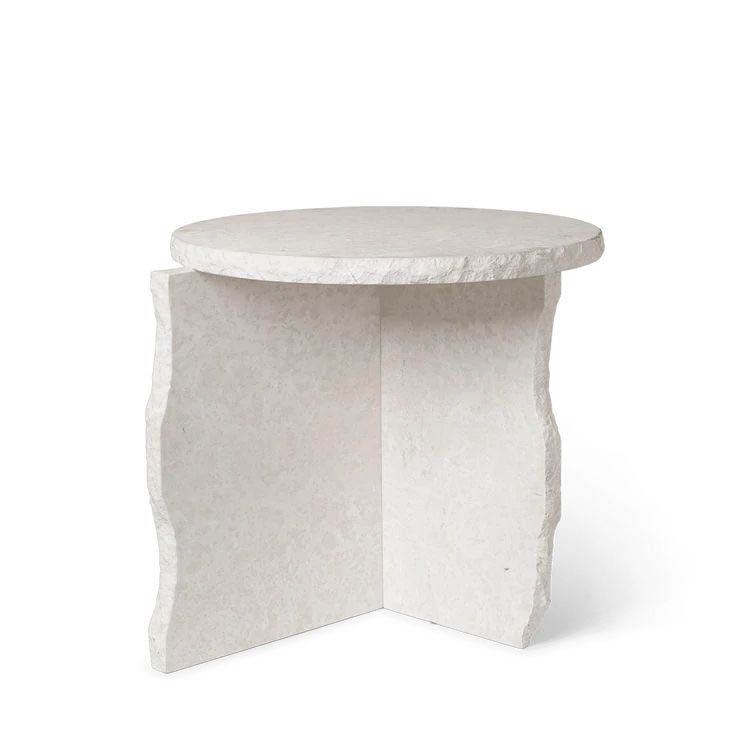 Mineral Sculptural Table - Bianco Curia