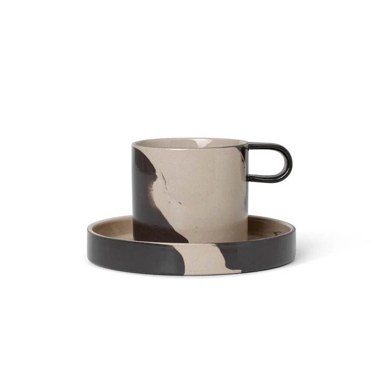 Inlay Cup with Saucer