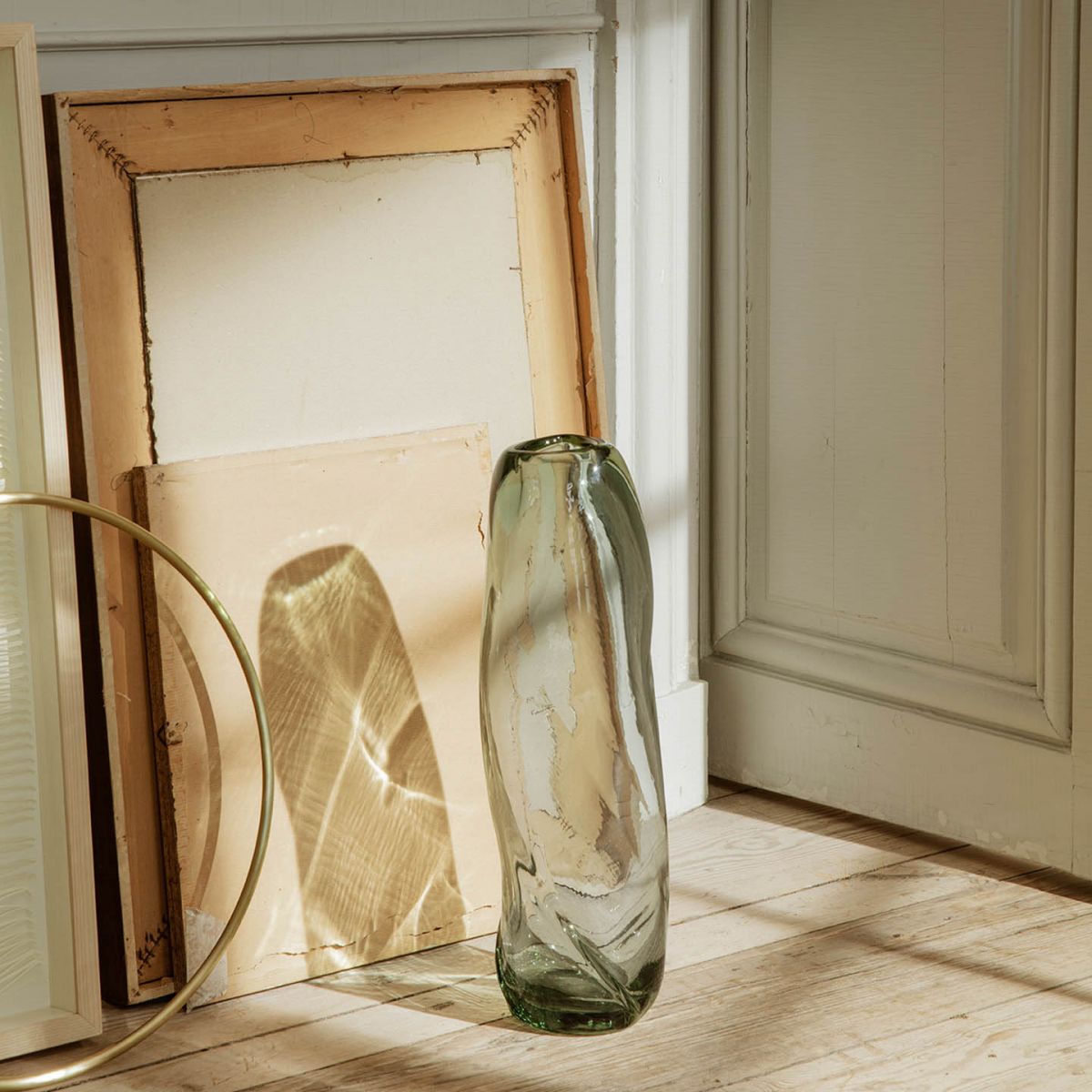 Water Swirl Vase - Recycled Clear-2