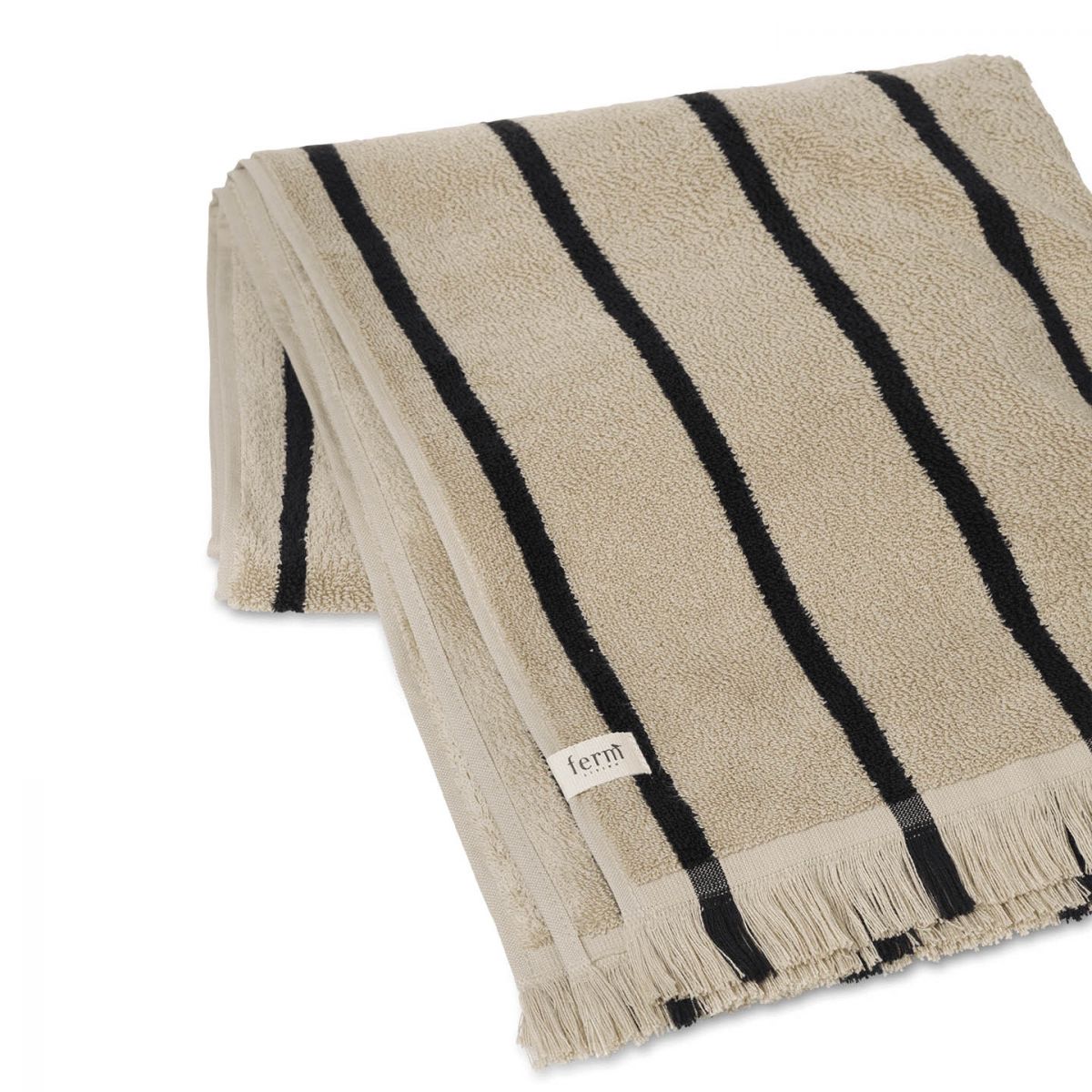 Alee Bath Towel - Sand/Black-2