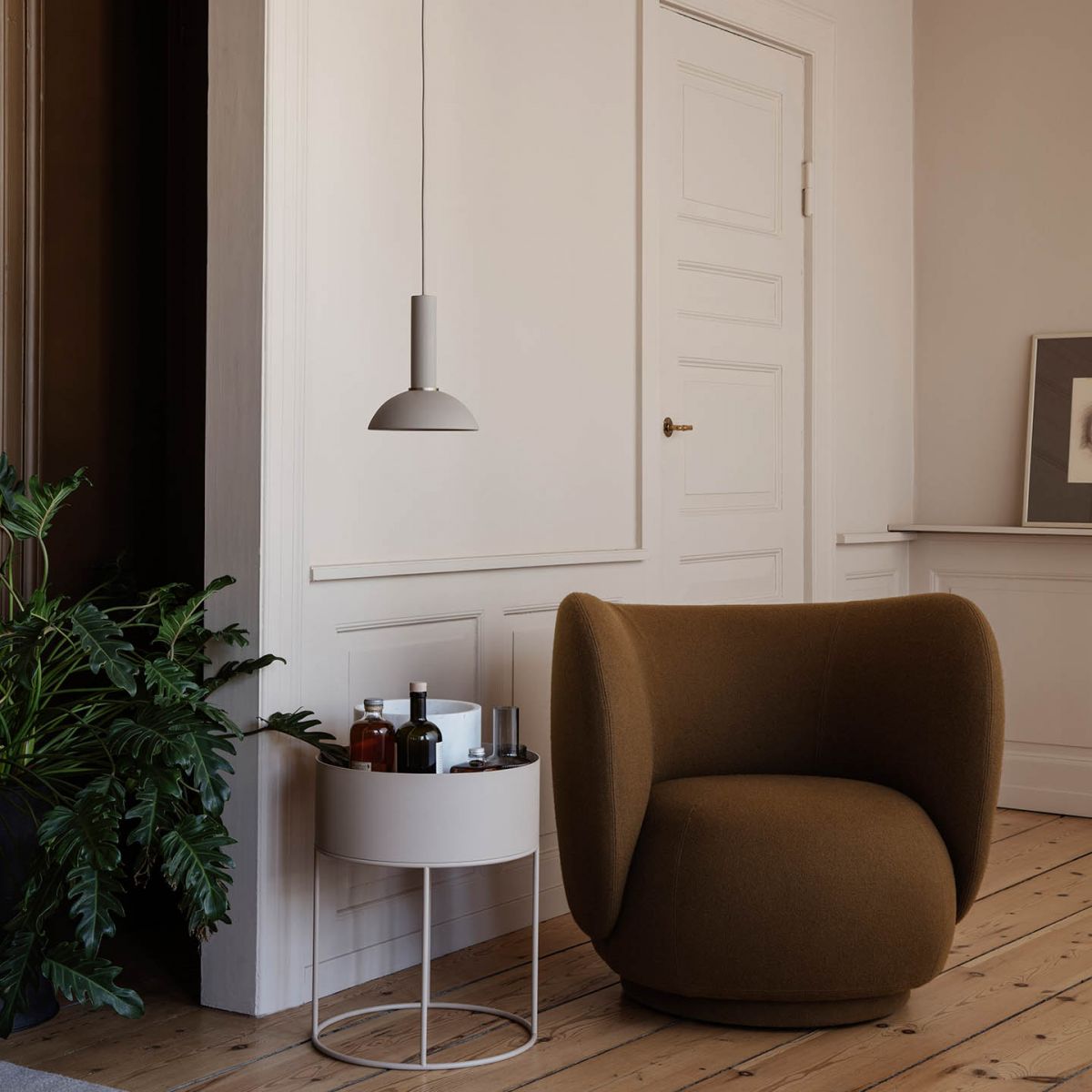 Plant Box - Round - Cashmere-2
