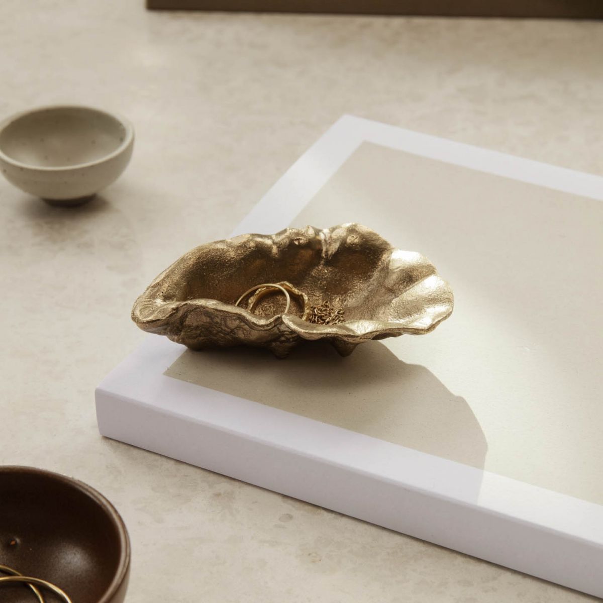Oyster Bowl - Brass-2
