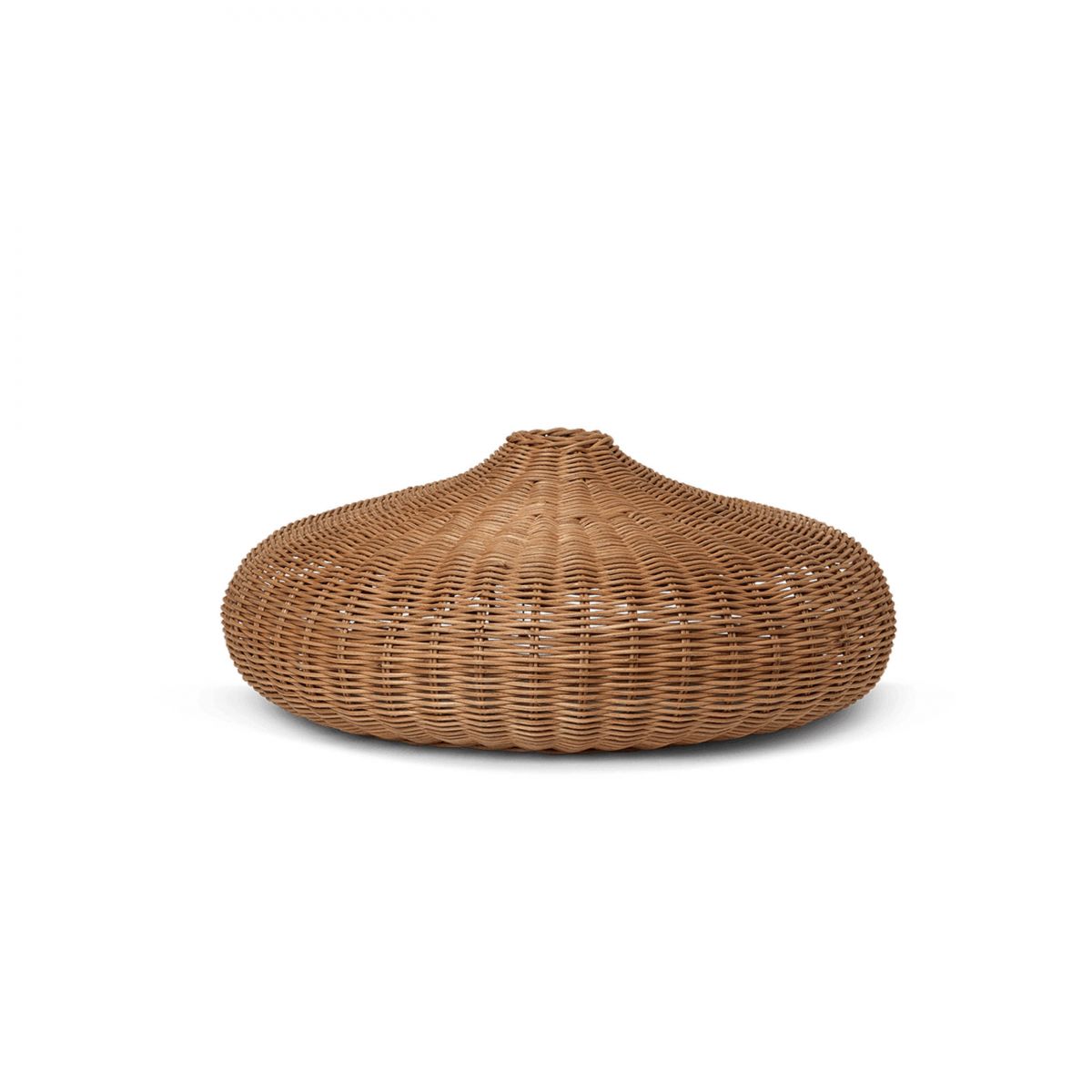 Braided Lampshade - Disc - Natural