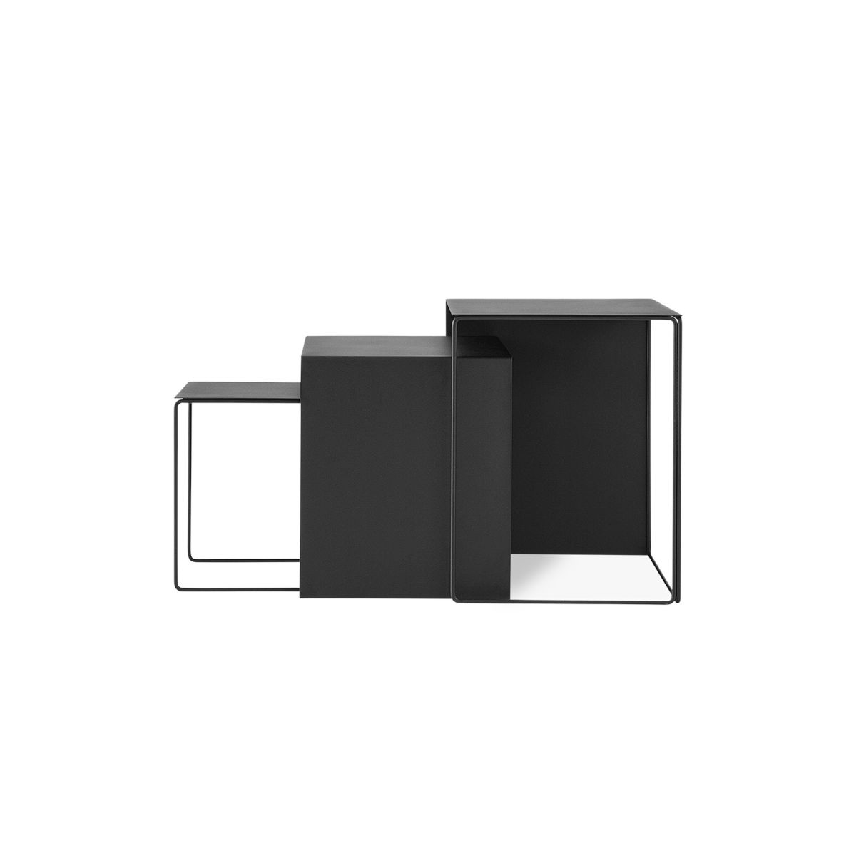 Cluster Tables - Set of 3 - Black