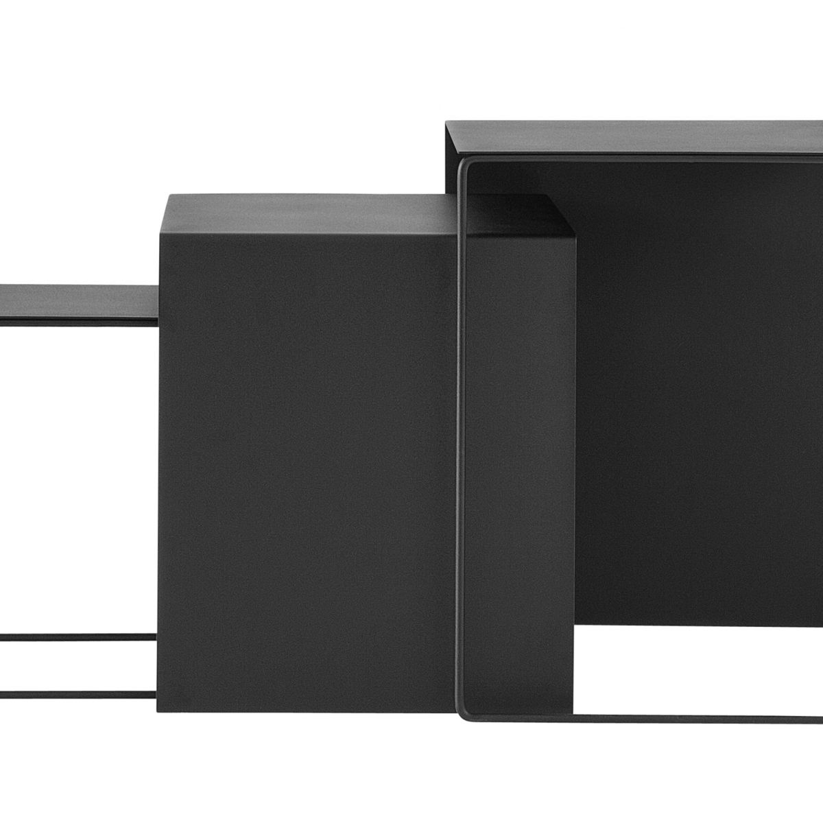 Cluster Tables - Set of 3 - Black-2
