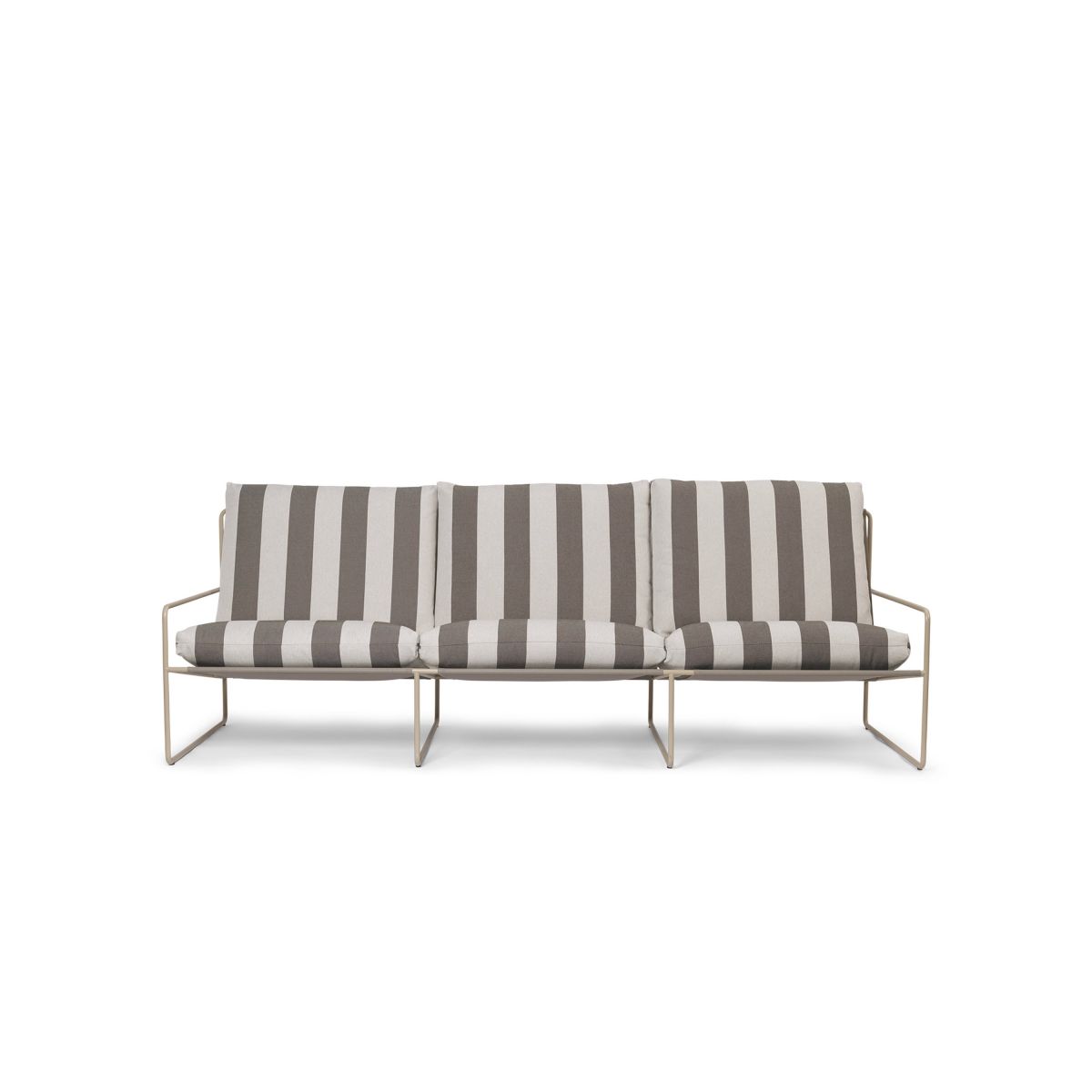 Desert 3-seater Stripe - Cashmere/Chocolate