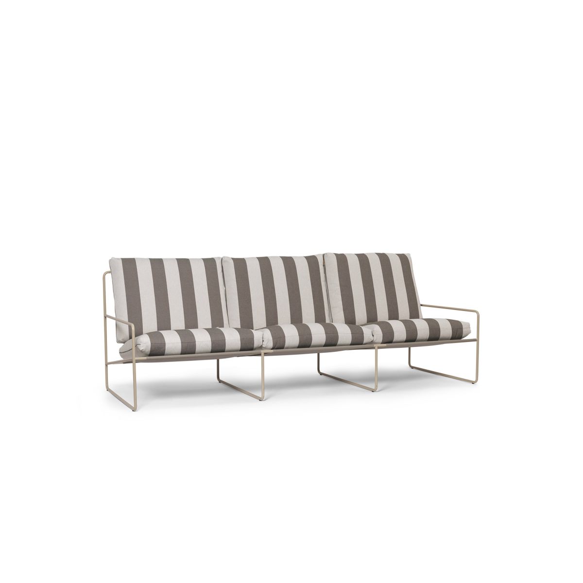 Desert 3-seater Stripe - Cashmere/Chocolate-3