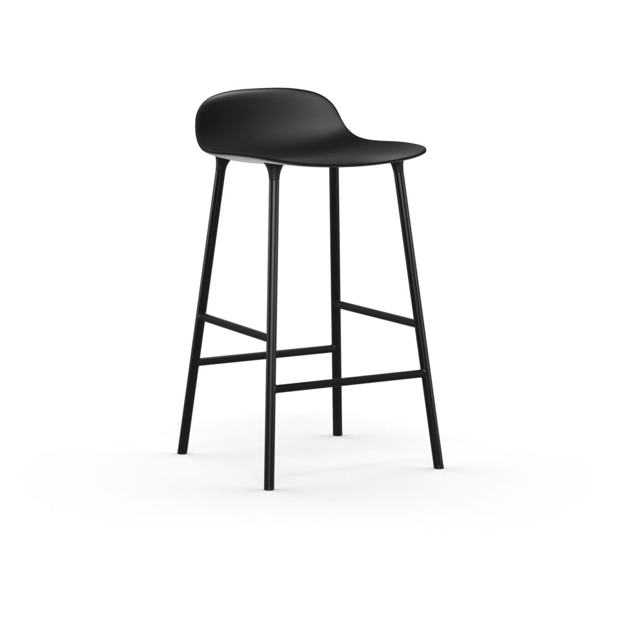 Form Barstool 65 cm Steel Black