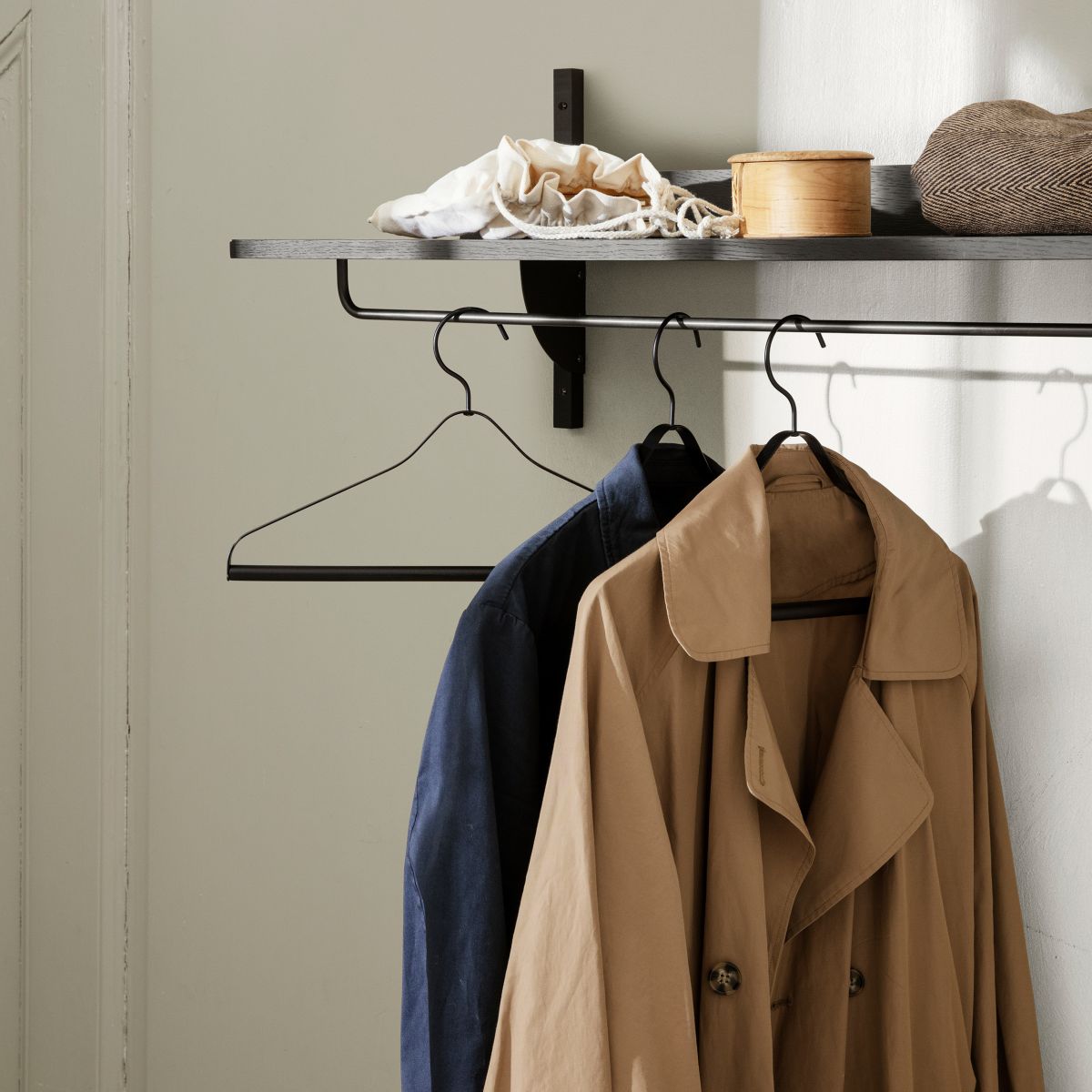 Sector Rack Shelf - Black Ash/Bl Brass-2