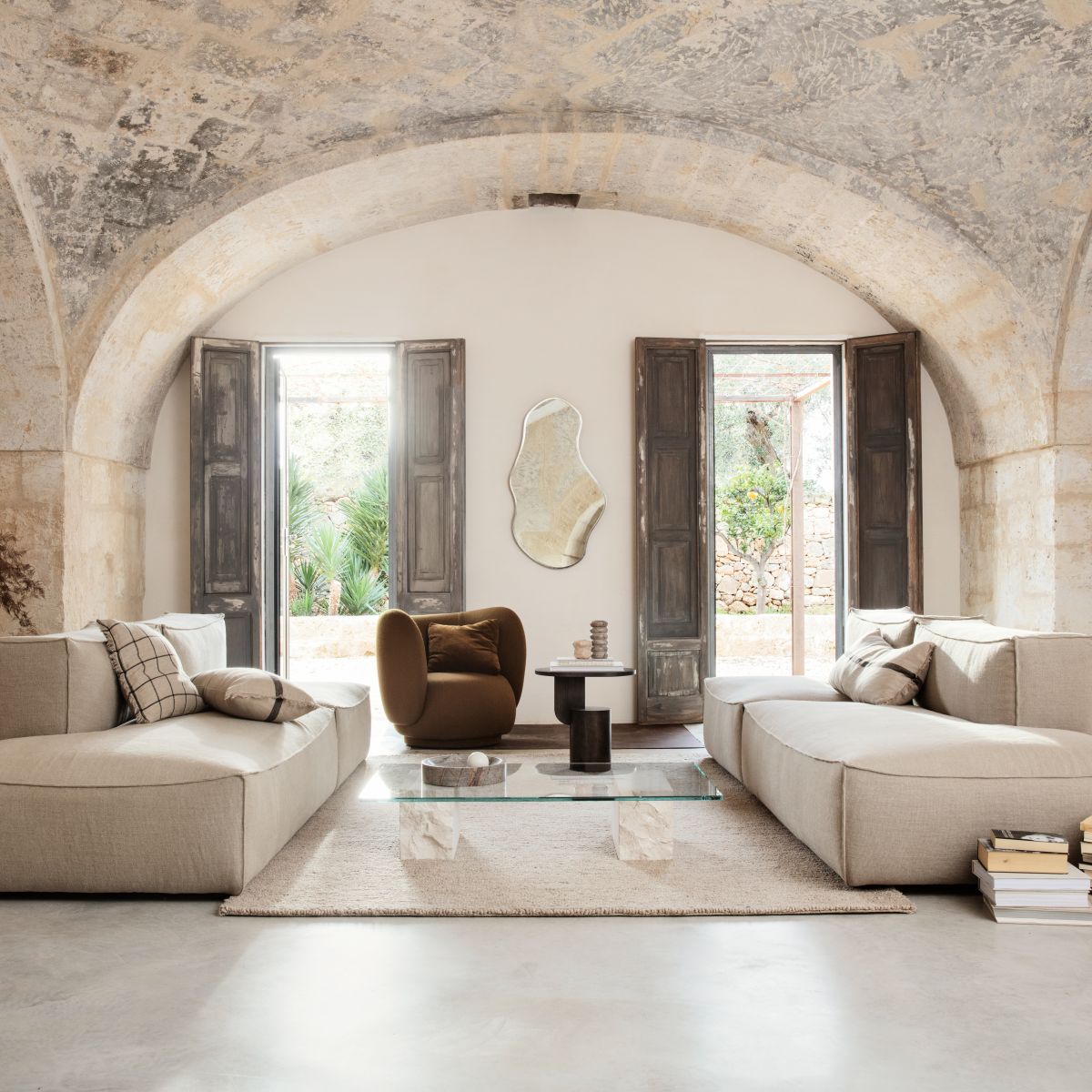 Mineral Coffee Table - Bianco Curia-2
