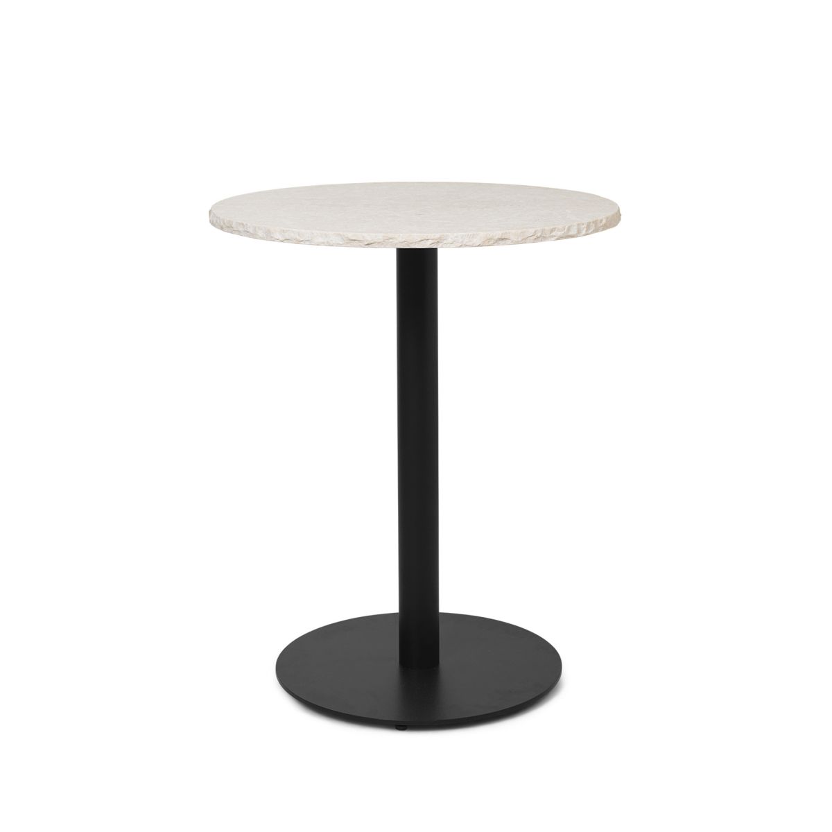 Mineral Cafe Table - Bianco Curia/Black