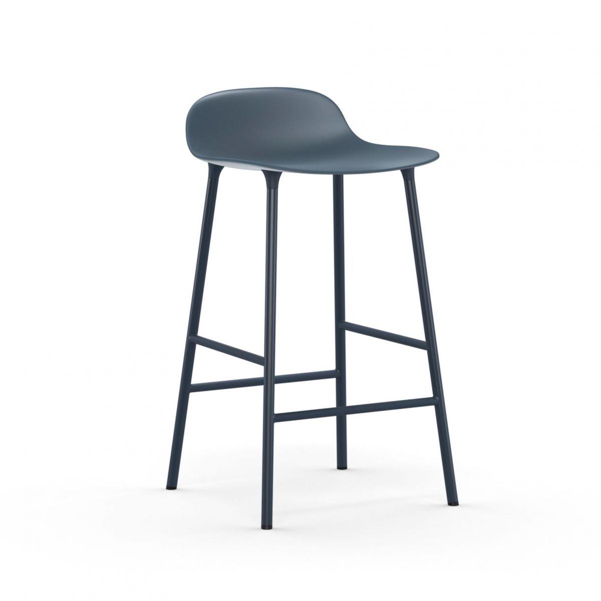 Form Barstool 65 cm Steel Blue