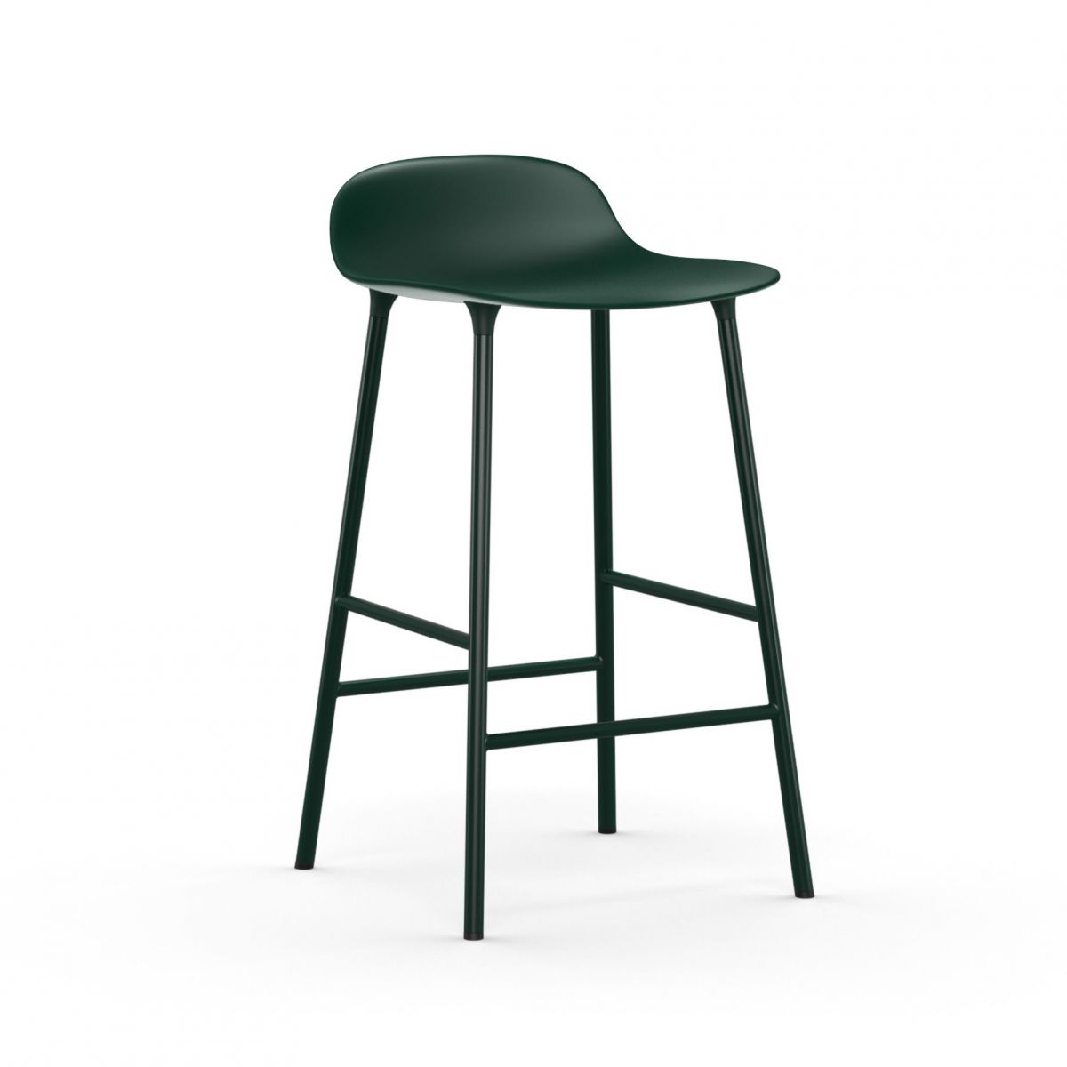 Form Barstool 65 cm Steel Green