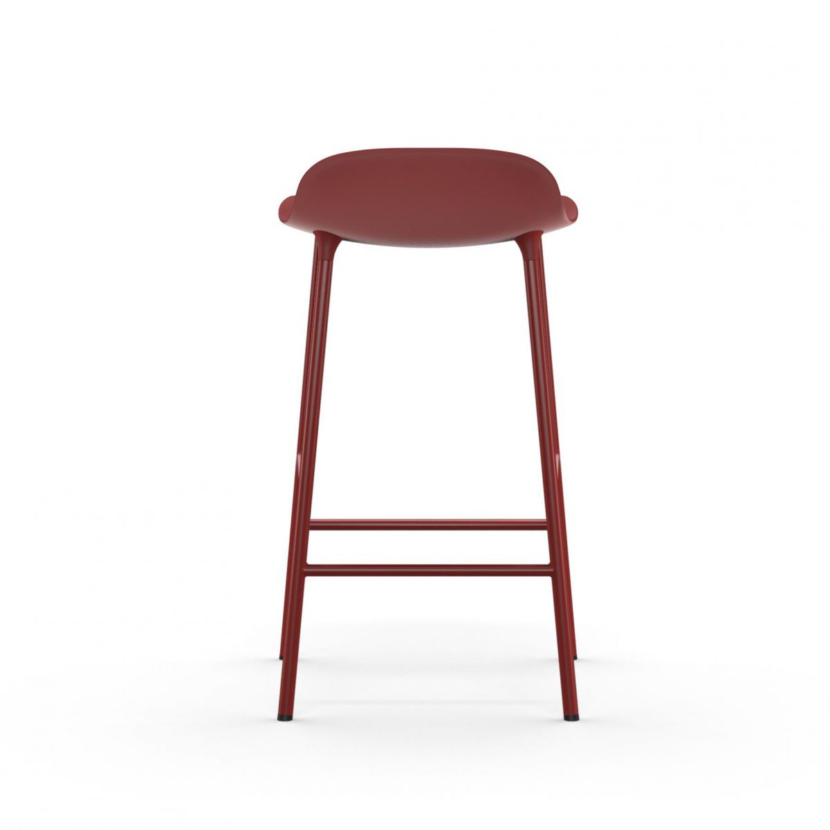 Form Barstool 65 cm Steel Red-4
