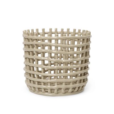 Ceramic Basket - Large - Cashmere