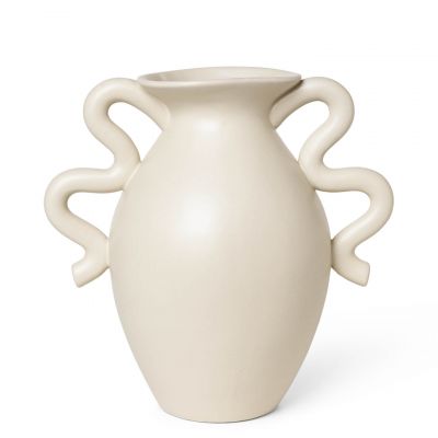 Verso Table Vase - Cream