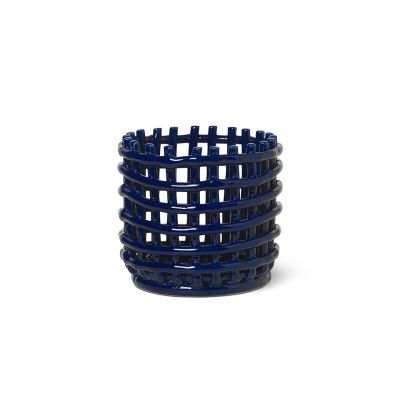 Ceramic Basket - Small - Blue
