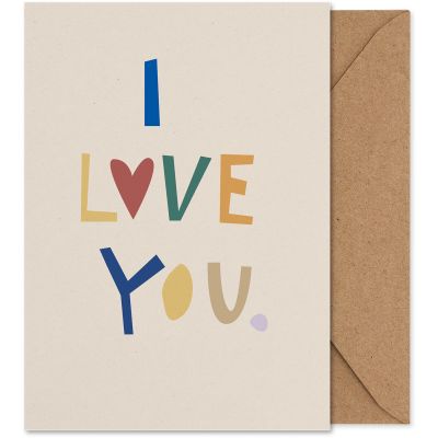 I Love You Art Card