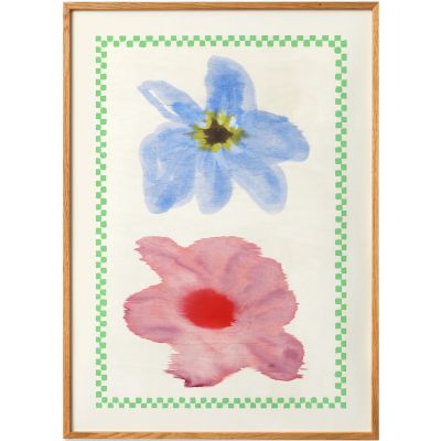 Αφίσα, Flower with Checks 01