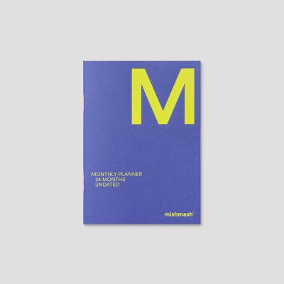Monthly Planner A5 - Violet Blue