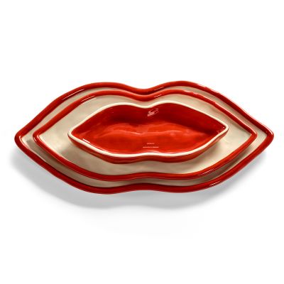 Serving dish set/3 Lips Les Objets Mouleversants