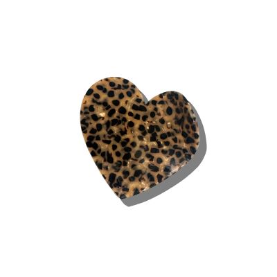 Leopard Heart, Hair Claw Clip