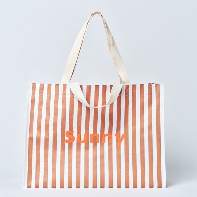 Carryall Beach Bag - Tierra Clay Stripe