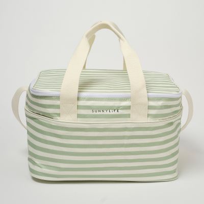 Light Cooler Bag - Sea Sage Stripe