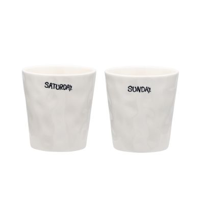Weekend Coffee Cup, Set of 2
