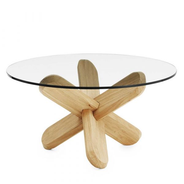 Ding Table Glass/Oak