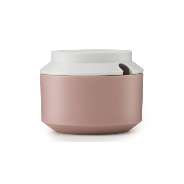 Normann Copenhagen - Geo Sugar Bowl - Πλαστικό Δοχείο για Ζάχαρη - Ροζ 