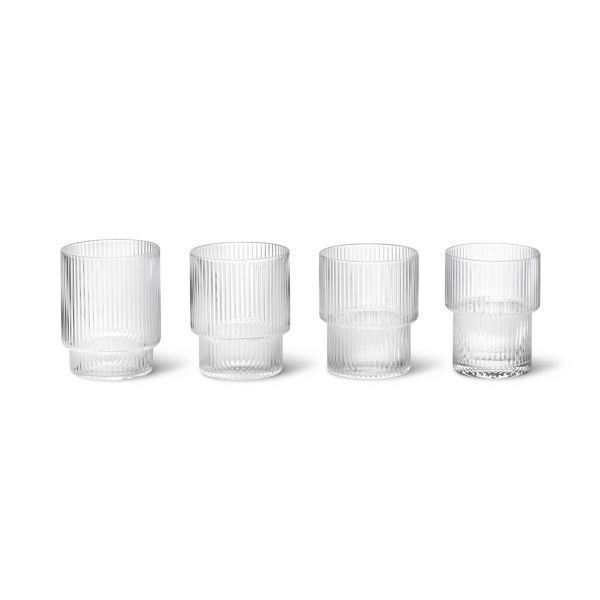 Ripple Glasses - Set of 4 - Clear