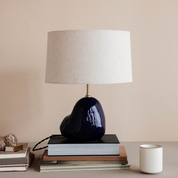 Hebe Lamp Base Small - Deep Blue