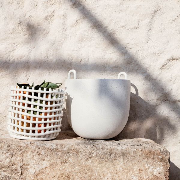 Speckle Pot - Large - Off White