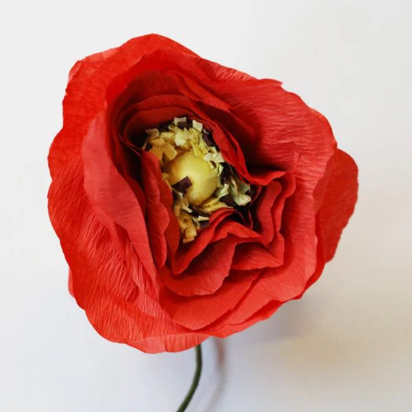 Studio About - Paper Flower - Χάρτινο Λουλούδι - Κόκκινο - Ice Poppy 