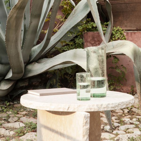 Ferm Living - Oli Jug Recycled - Κανάτα - Πράσινο/Διάφανο 
