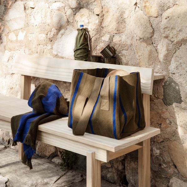 Yard Picnic Bag - Olive/Bright Blue