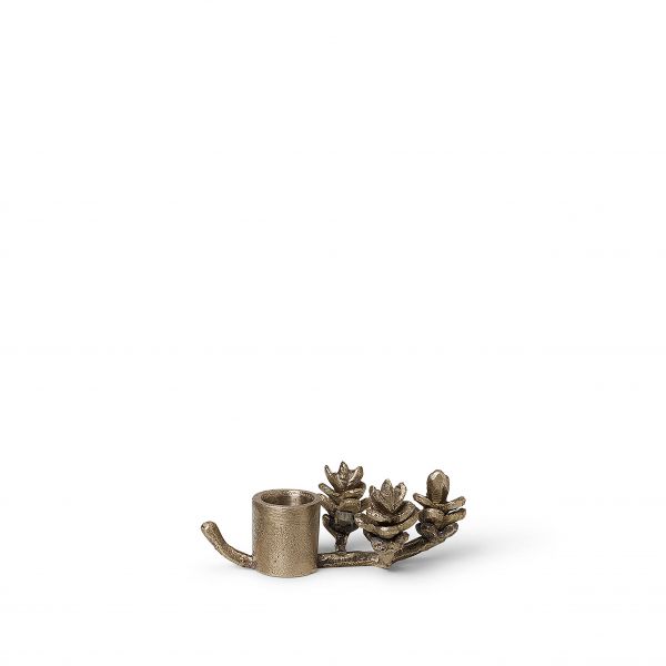 Forest Candle Holder Brass