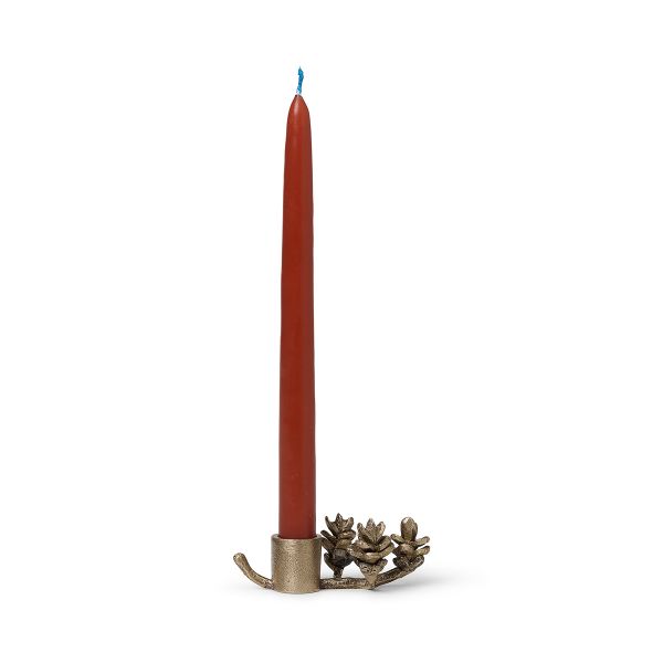 Forest Candle Holder Brass