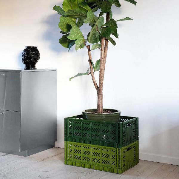 Folding Crate - Almond Green Maxi