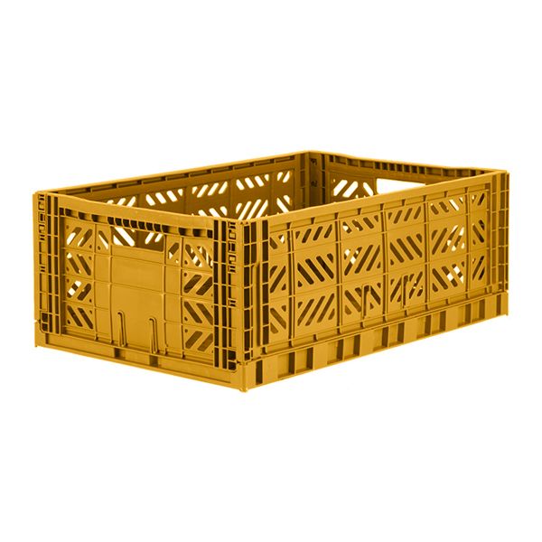 Folding Crate - Mustard Maxi