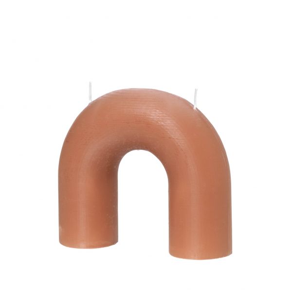 Bend Sculpture candle Indian Tan