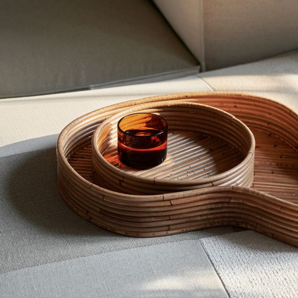Isola Trays - Set of 2 - Natural Stained