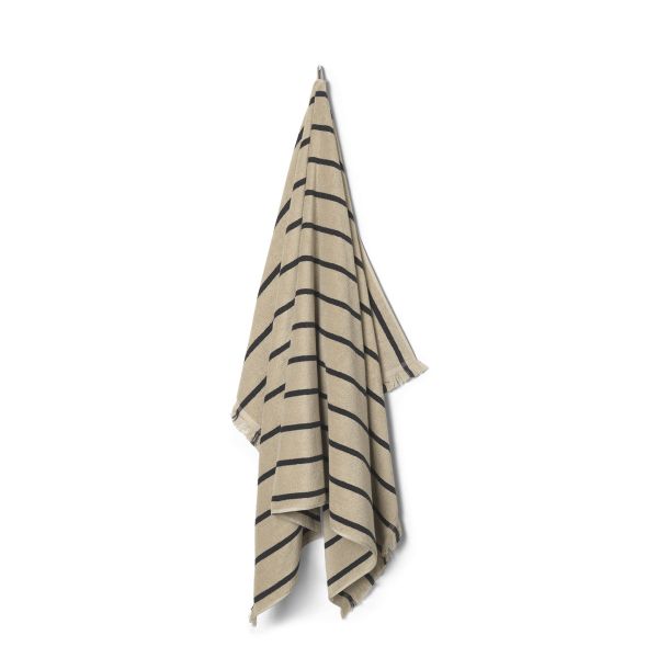 Alee Beach Towel - Sand/Black