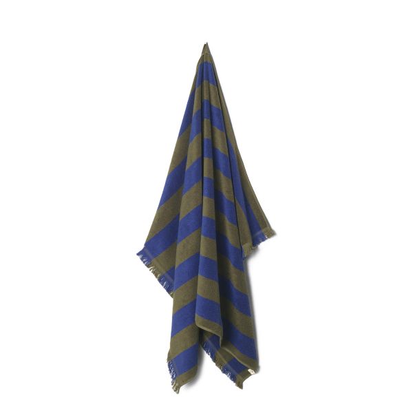 Alee Beach Towel - Olive/Bright Blue
