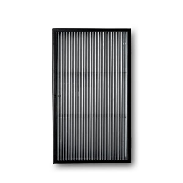 Ferm Living  - Haze Wall Cabinet - Reeded Glass - Black
