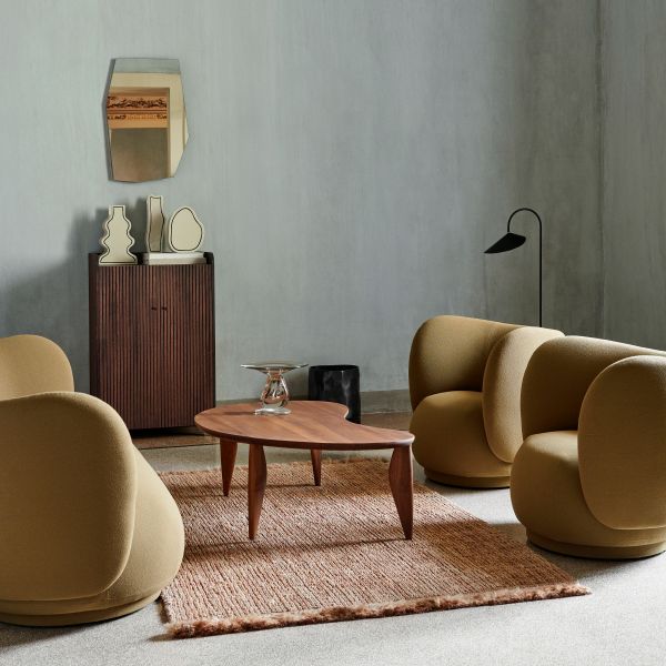 Ferm Living - Feve Coffee Table Walnut