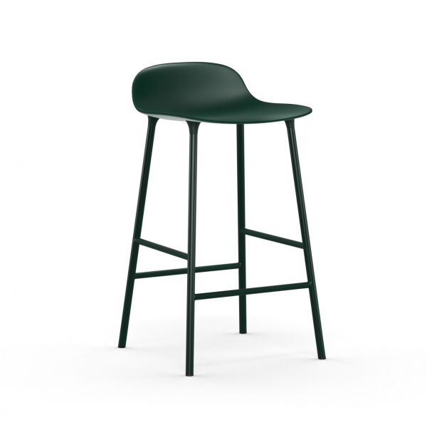 Form Barstool 65 cm Steel Green
