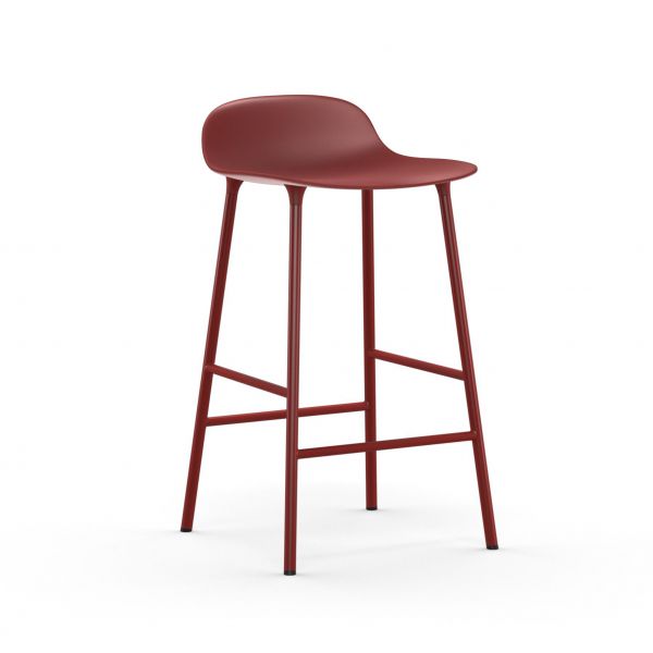 Form Barstool 65 cm Steel Red